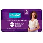 Absorvente-sem-Abas-para-Incontinencia-Urinaria-Plenitud-Femme-Noturno-Pacote-8-Unidades