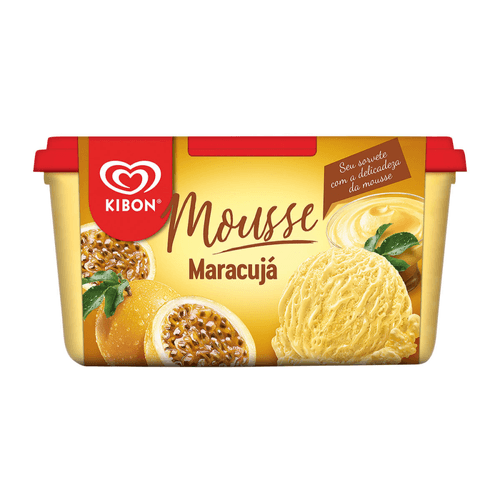 Sorvete Kibon Mousse Maracujá 1,3L