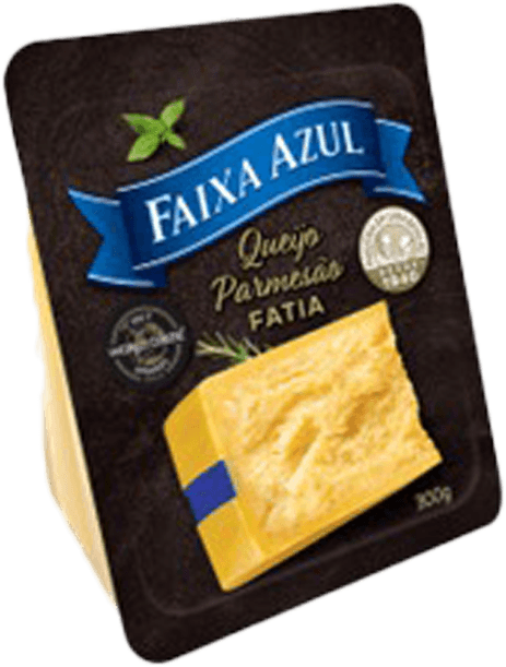 Queijo Parmesão Fatiado Faixa Azul 300g