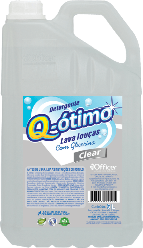 Detergente Liq Q-otimo 5l-gl Clear