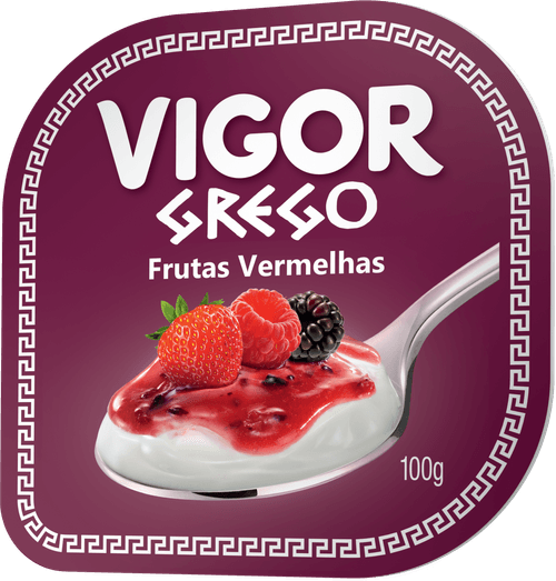 Iogurte Vigor Grego Sabor Frutas Vermelhas 100g