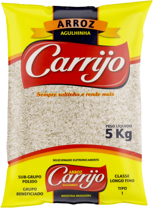 Arroz Agulhinha Tipo 1 Carrijo Pacote 5kg