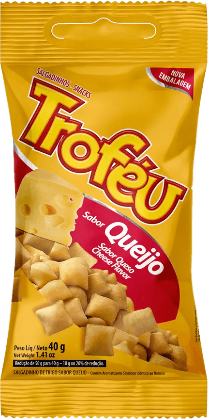 Salgadinho Troféu Queijo Pacote 40g