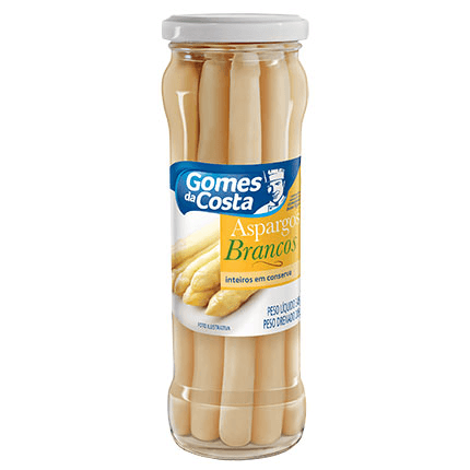 Aspargos Gomes da Costa Branco Vidro 370 g