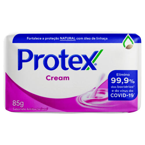 Sabonete em Barra Antibacteriano Protex Cream Envoltório 85g