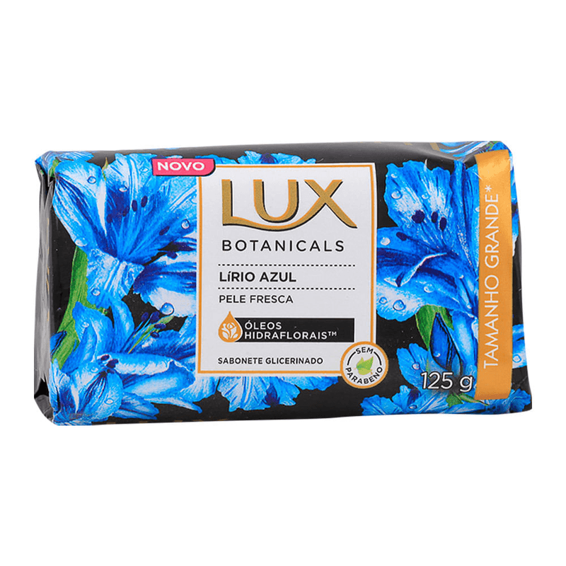 Sabonete-em-Barra-de-Glicerina-Lirio-Azul-Lux-Botanicals-Envoltorio-125g-Tamanho-Familia