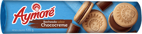 Biscoito Baunilha Recheio Chococreme Aymoré Pacote 120g