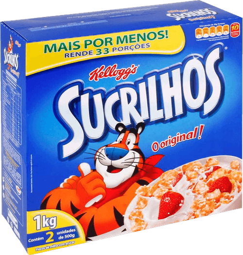 Cereal Matinal Original Kelloggs Sucrilhos Caixa 1kg 2 Unidades