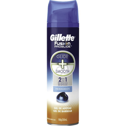 Gel de Barbear 2 em 1 Gillette Fusion Proglide Frasco 198g