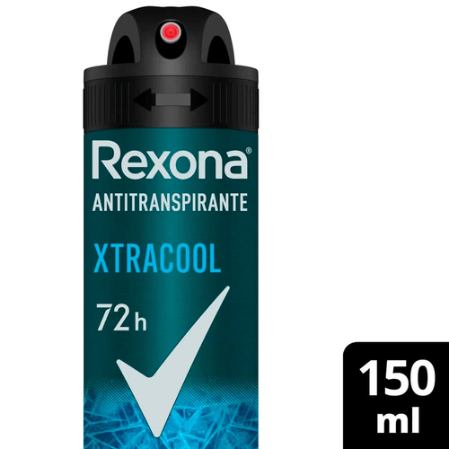 Antitranspirante Aerossol Xtracool 72h Rexona Men 150ml Spray