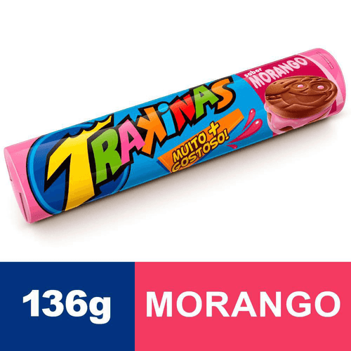 Biscoito TRAKINAS Morango 136g