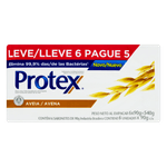 Sabonete-em-Barra-Antibacteriano-Aveia-Protex-Envoltorio-540g-Leve-6-Pague-5-Unidades-de-90g-Cada