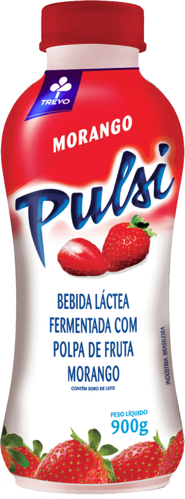 Bebida Láctea Pulsi Morango 900g