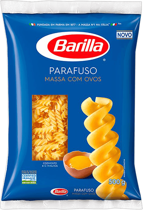 Macarrão com Ovos Parafuso Barilla Pacote 500g