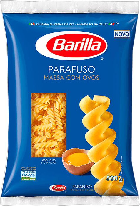 Macarrão Com Ovos Parafuso Barilla Pacote 500g