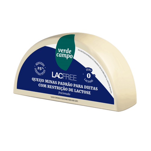 Queijo Minas Padrão Fracionado Zero Lactose Para Dietas Com Restrição De Lactose Verde Campo Lacfree 500g