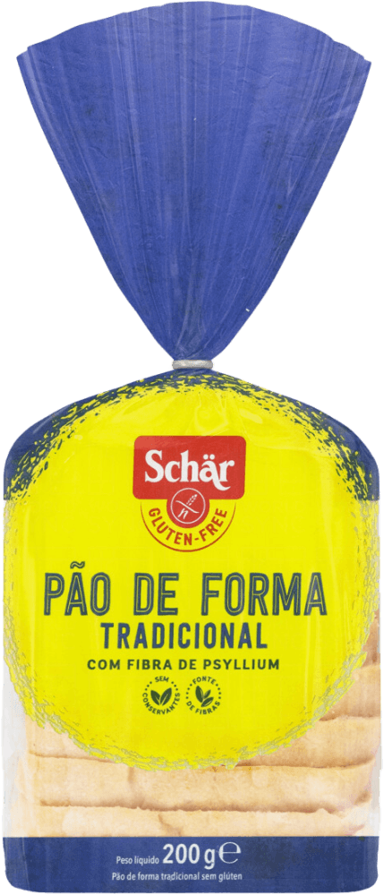 Pão De Forma Branco Sem Glúten Zero Lactose Schär Pacote 200g