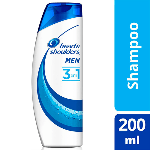 Shampoo Anticaspa 3 em 1 Head & Shoulders Men Frasco 200ml