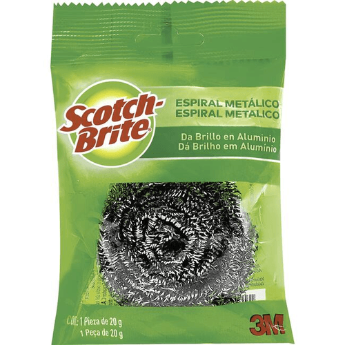 Esponja Aço Espiral Metálico Scotch-Brite 20g