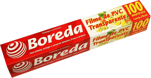 Filme de PVC Transparente Boreda 28x100cm