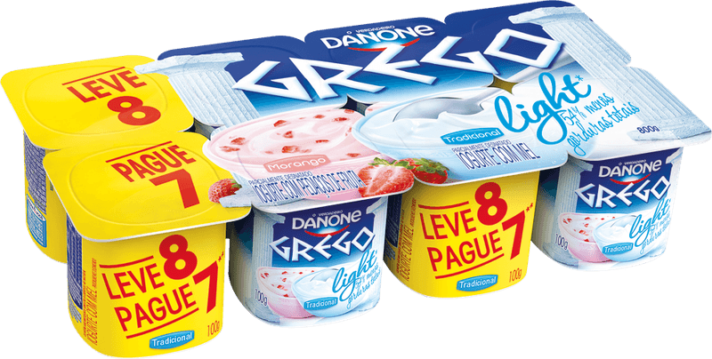 Iogurte-Parcialmente-Desnatado-Grego-de-Morango---Leite-Light-Danone-Bandeja-800g-Leve-8-Pague-7-Unidades