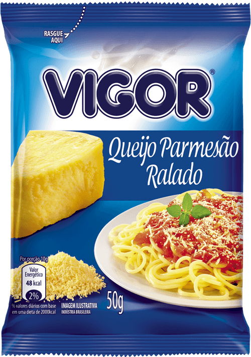 Queijo Parmesão Ralado Vigor Pacote 50g