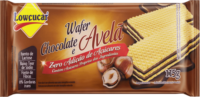 Biscoito-Wafer-com-Recheio-de-Chocolate-e-Avela-Zero-Lactose-para-Dietas-com-Restricao-de-Lactose-sem-Adicao-de-Acucar-Lowcucar-Pacote-115g