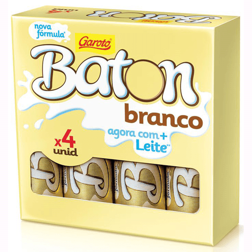 Chocolate Garoto Baton Branco Caixa 64 g