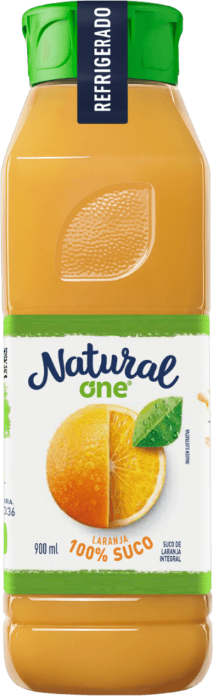 Suco Integral de Laranja sem Adição de Açúcar Natural One Refrigerado Garrafa 900ml