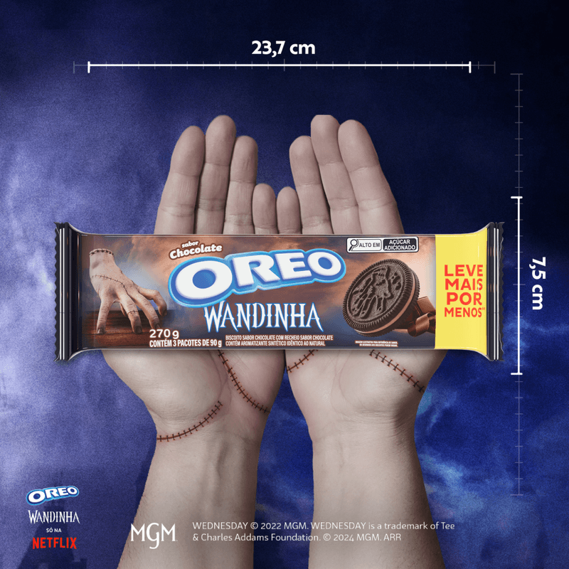 Biscoito-recheado-Oreo-chocolate-embalagem-economica-multipack-270g