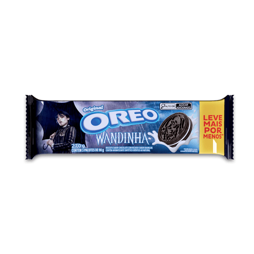 Biscoito recheado Oreo original embalagem econômica multipack 270g