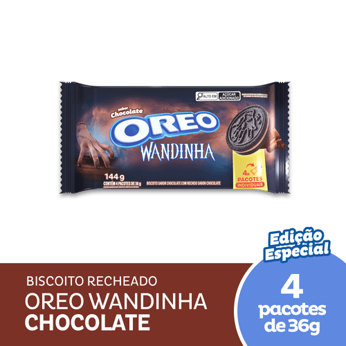 Biscoito Recheado Oreo Chocolate Multipack 144g