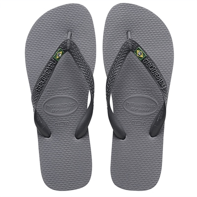 Chinelo Cinza Aço Brasil Havaianas n° 39/40