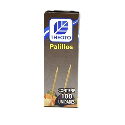 Palito Theoto Caixa com 100 Unidades