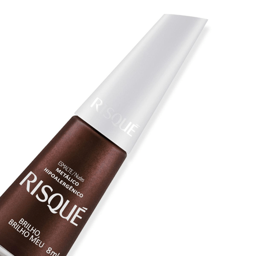 Esmalte Risqué Metálico Brilho, Brilho Meu com 8ml