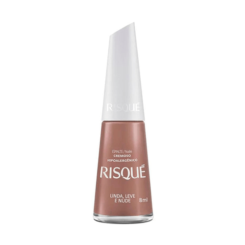 Esmalte Risqué Cremoso Linda, Leve e Nude 8ml