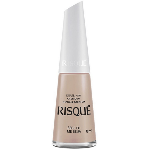 Esmalte Risqué Cremoso Bege eu me Beija 8ml