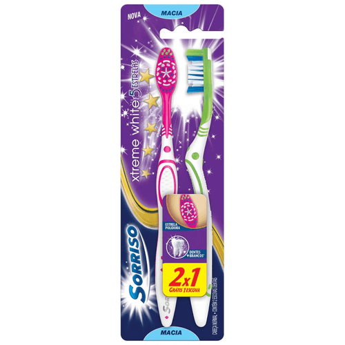 Escova Dental Sorriso Xtreme White 5 Estrelas Leve 2 Pague 1 Unidade