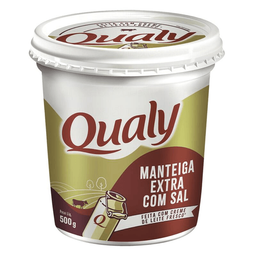 Manteiga Extra com Sal Qualy Pote 500g