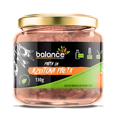 Pasta De Azeitona Preta Balance com Biomassa De Banana 130g