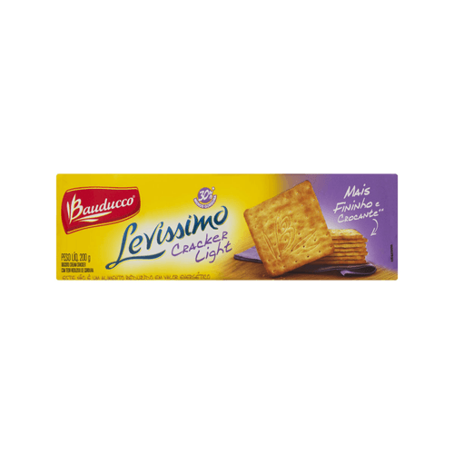 Biscoito Bauducco Light Levissímo Cream Cracker 200 g