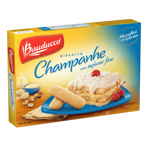 Biscoito Champanhe Com Açúcar Fino Bauducco Caixa 150g