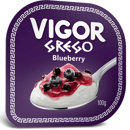 Iogurte Vigor Grego Sabor Blueberry 100g