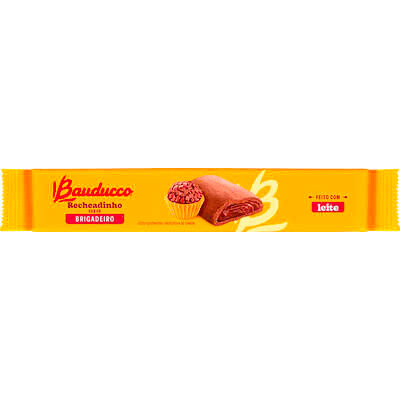 Biscoito Chocolate Recheio Brigadeiro Bauducco Recheadinho Pacote 104g