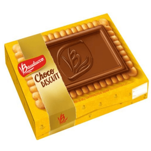 Biscoito Chocolate ao Leite Bauducco Choco Biscuit Caixa 162g 9 Unidades de 18g Cada