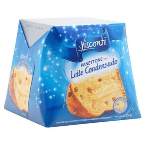 Panettone Visconti 550g-Cx Gotas/ Lte Cond