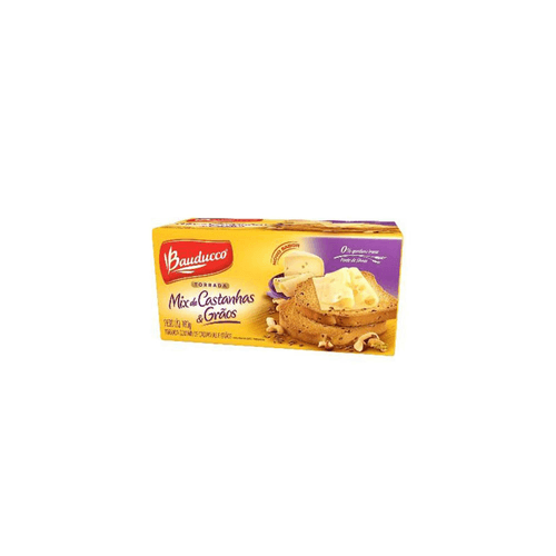 Torrada Bauducco Mix Castanha e Grãos Pacote 160g