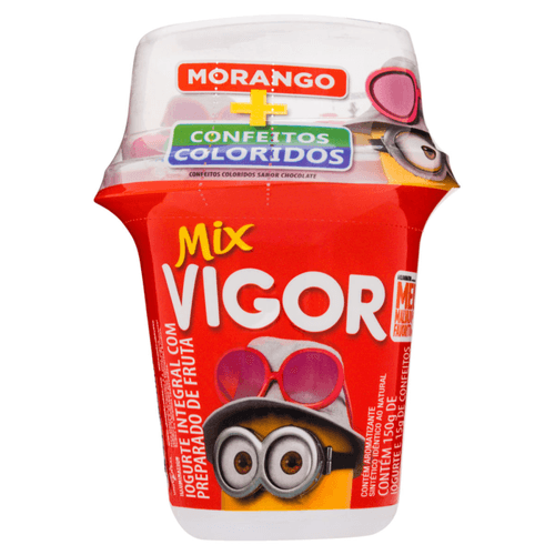 Iogurte Vigor Morango com Confeitos Chocolate 165 g
