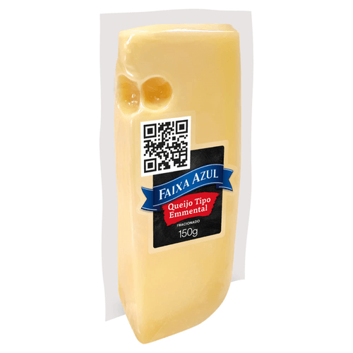 Queijo Emmental Fracionado Faixa Azul 150g