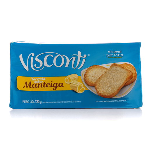 Torrada Manteiga Visconti Pacote 120g
